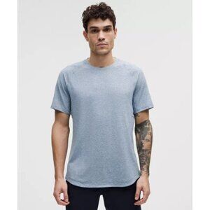 License to Train Short-Sleeve Shirt - Heathered Washed Denim